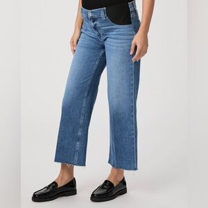 PAIGE ANESSA MATERNITY RAW HEM-ROCK SHOW DISTRESSED